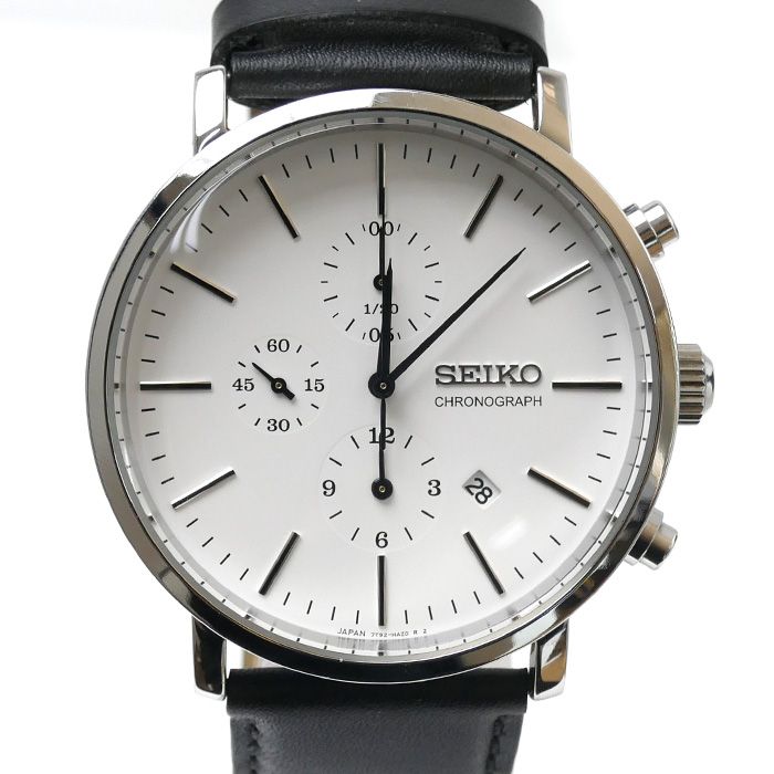 SEIKO セイコー クロノグラフ 腕時計 電池式 7T92-HZA0 メンズ 中古