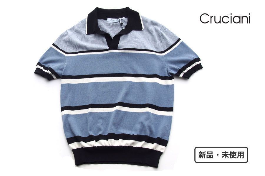 I*r様 [新品未使用] Cruciani クルチアーニ コットンニットポロ 4 楽天市場】クルチアーニ ニット（ポロシャツ｜トップス