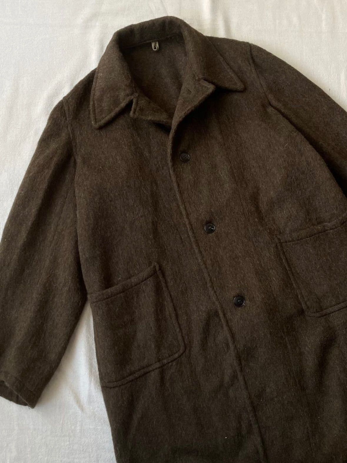 50s ブルガリア軍 ウール コート / メルトン カーキ ミリタリー