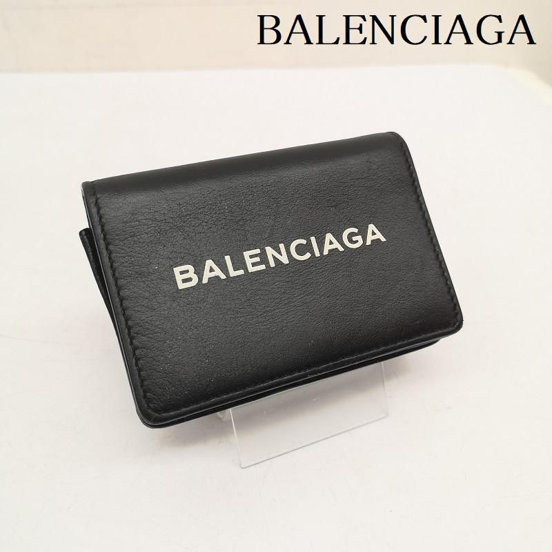 BALENCIAGA バレンシアガ カードケース レザー ロゴ カードケース 505043 1060 Z 203437