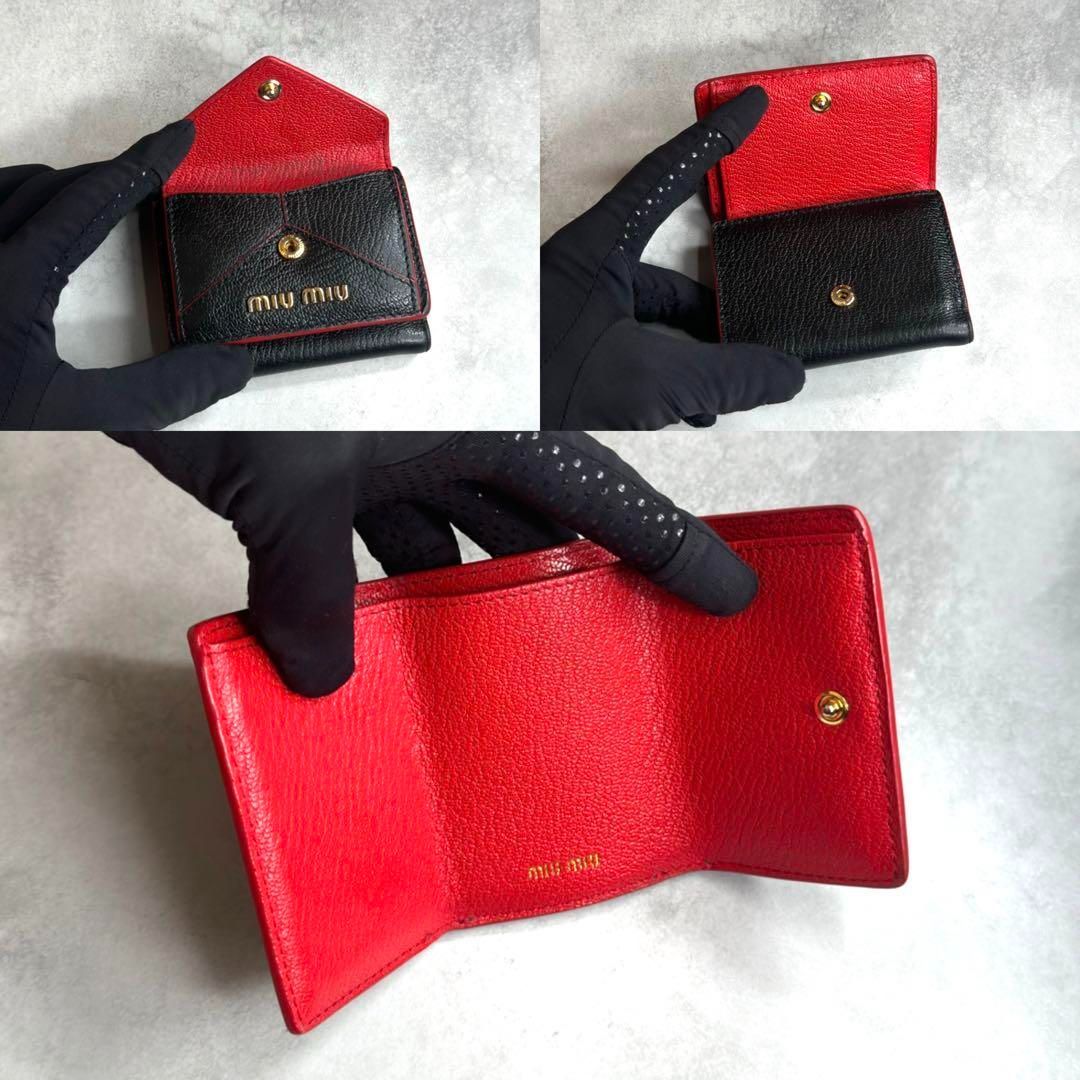 MIU MIU - 新品 ミュウミュウ MIU MIU 2つ折り財布 ドット