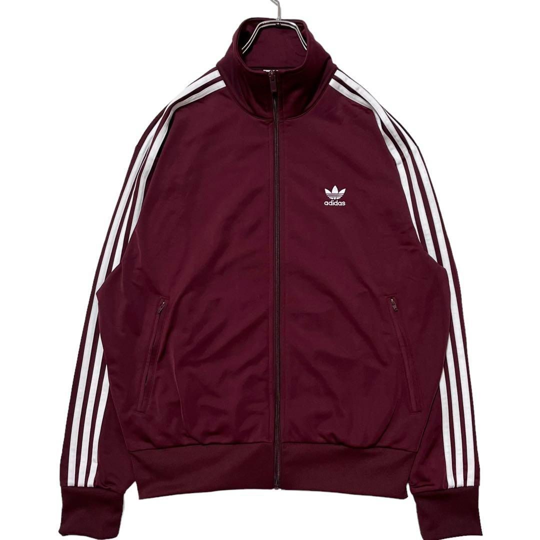 6106 極美 adidasトラックジャケット ファイヤーバード マルーン XL