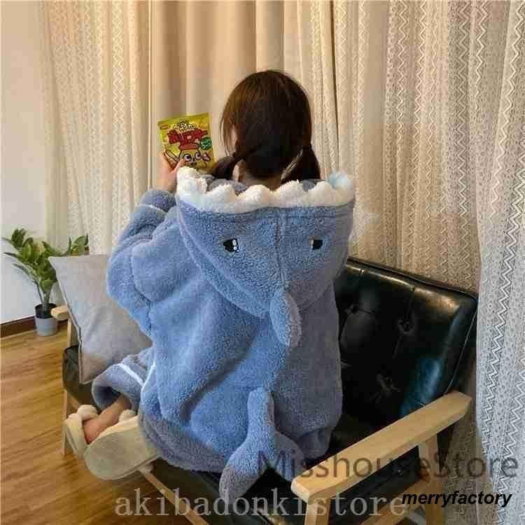 パジャマレディース冬裏起毛ルームウェア上下セットモコモコ部屋着ふわふわ長袖長ズボンふわもこパジャマあったかサメお祭りイベントLYX数量