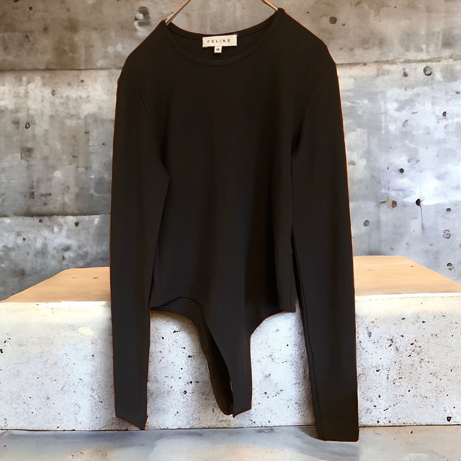 ★ CELINE ★ セリーヌ　フランス製　長袖　カットソー　ブラック ☆ CELINE ☆ セリーヌ フランス製 長袖 カットソー ブラック - メルカリ