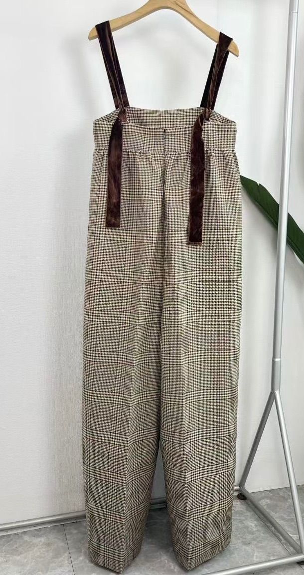 TODAYFUL(トゥデイフル)Check Wide Combinaison チェックワイド