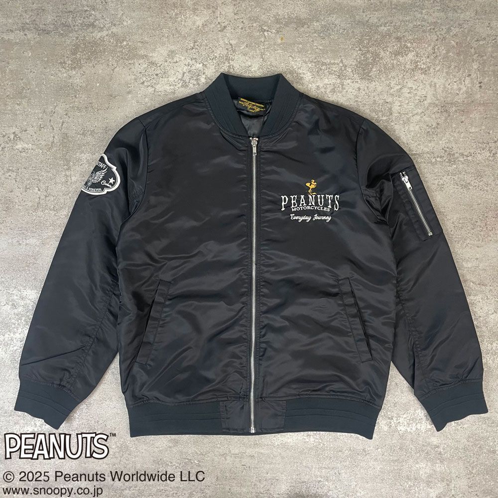 SNOOPY×Flagstaff PEANUTS BIKER MA-1 フラッグスタッフ スヌーピー