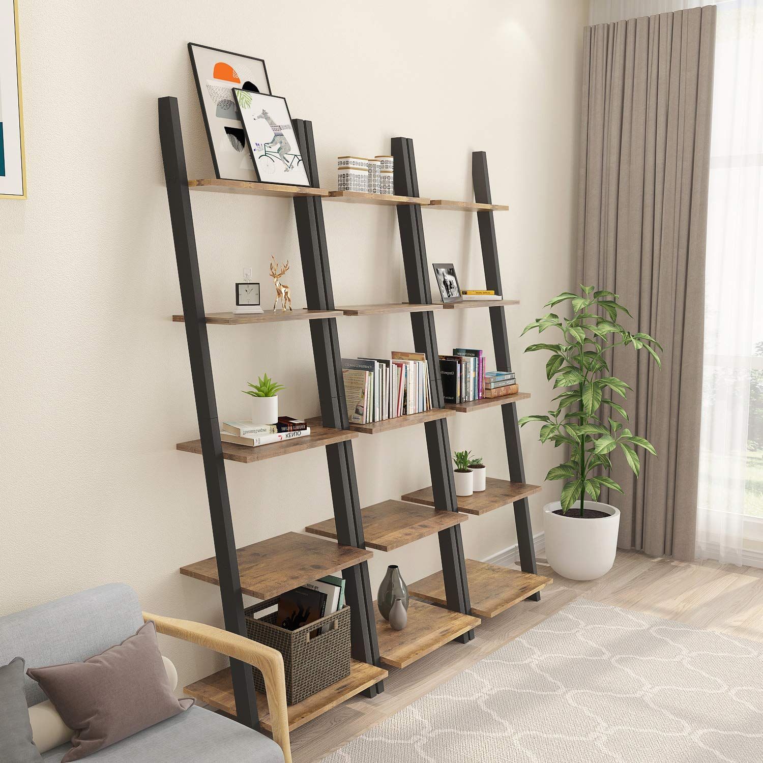 ５段ラック 棚ラック木製