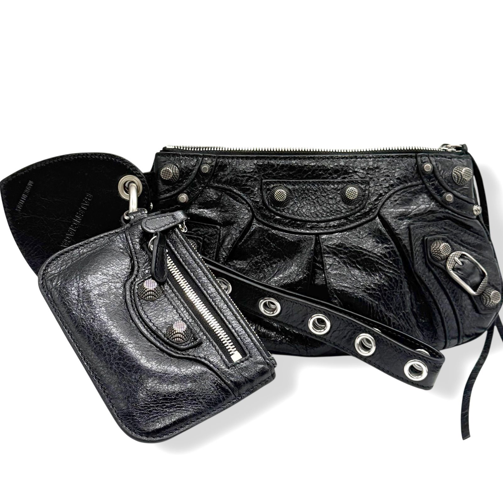 使用わずか バレンシアガ クラッチバッグ ルカゴール ミニマルチポーチ 4373