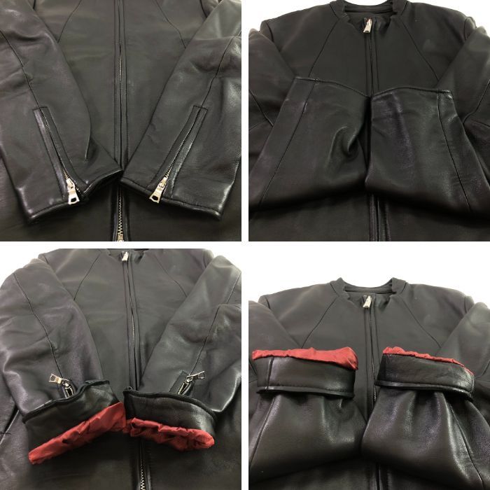 MEDM24FW アメリカン ヒップホップ レザージャケット男女兼用4色 ユニセックス)カラーファーレザージャケット | ファッション通販
