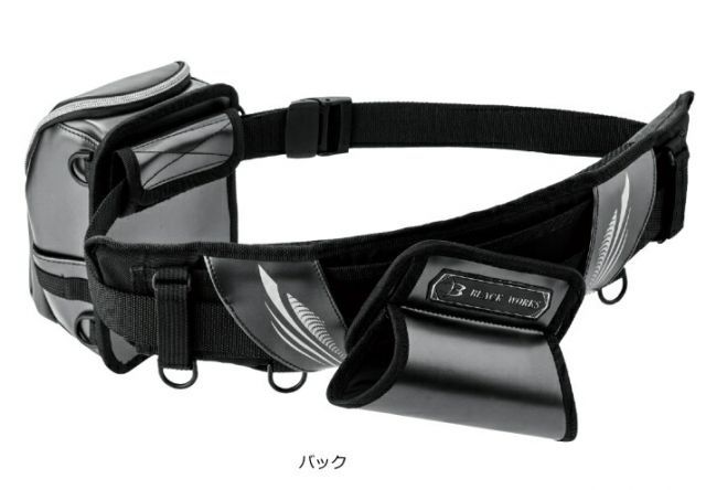 がまかつ 落とし込みベルト GM 2616 ブラック BLACK WORKS フリーサイズ