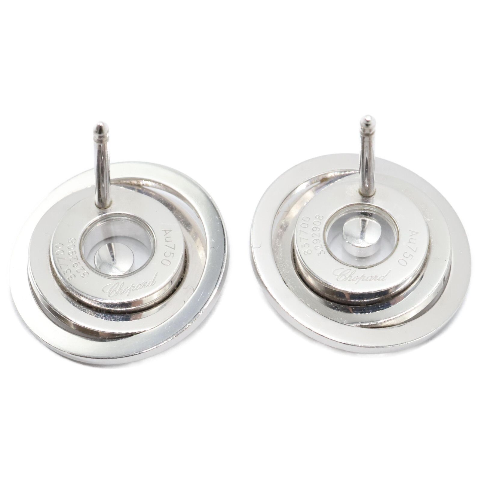 Chopard ショパール Au750WG 837700-1001 ハッピースピリット 1P  