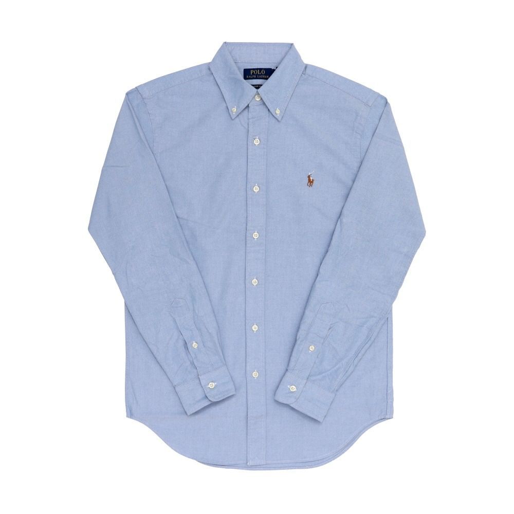 韓国 ポロ ラルフ ローレン Polo Ralph Lauren クラシックフィット オックスフォード ボタンダウンシャツ ブルー Blue Lサイズ A21