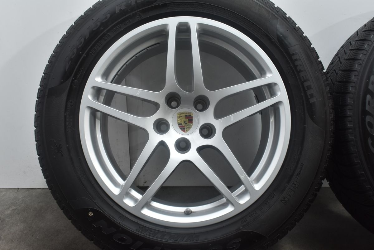 【程度良好品】ポルシェ 95B マカンS 純正 18in 8J 9J +21 PCD112 ピレリ 235/60R18 255/55R18 承認 N0 95B601025AR 95B601025AS 即納可能