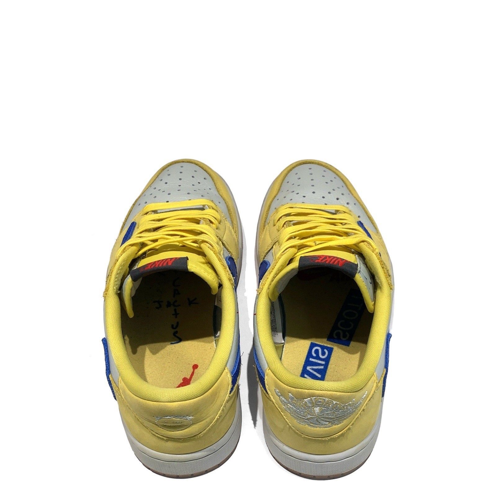 NIKE (ナイキ) × Travis Scott (トラヴィススコット) WMNS Air Jordan 1 Retro Low OG Canary DZ4137-700 エアジョーダン1 レトロ ロー カナリー 25.5cm イエロー /036