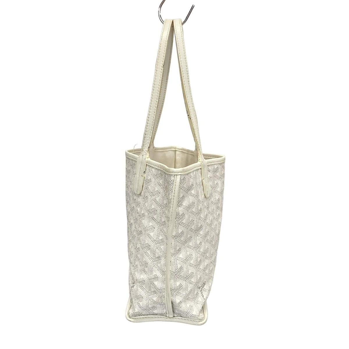 GOYARD(ゴヤール) トートバッグ アンジュ ミニ 白 レザー - メルカリ