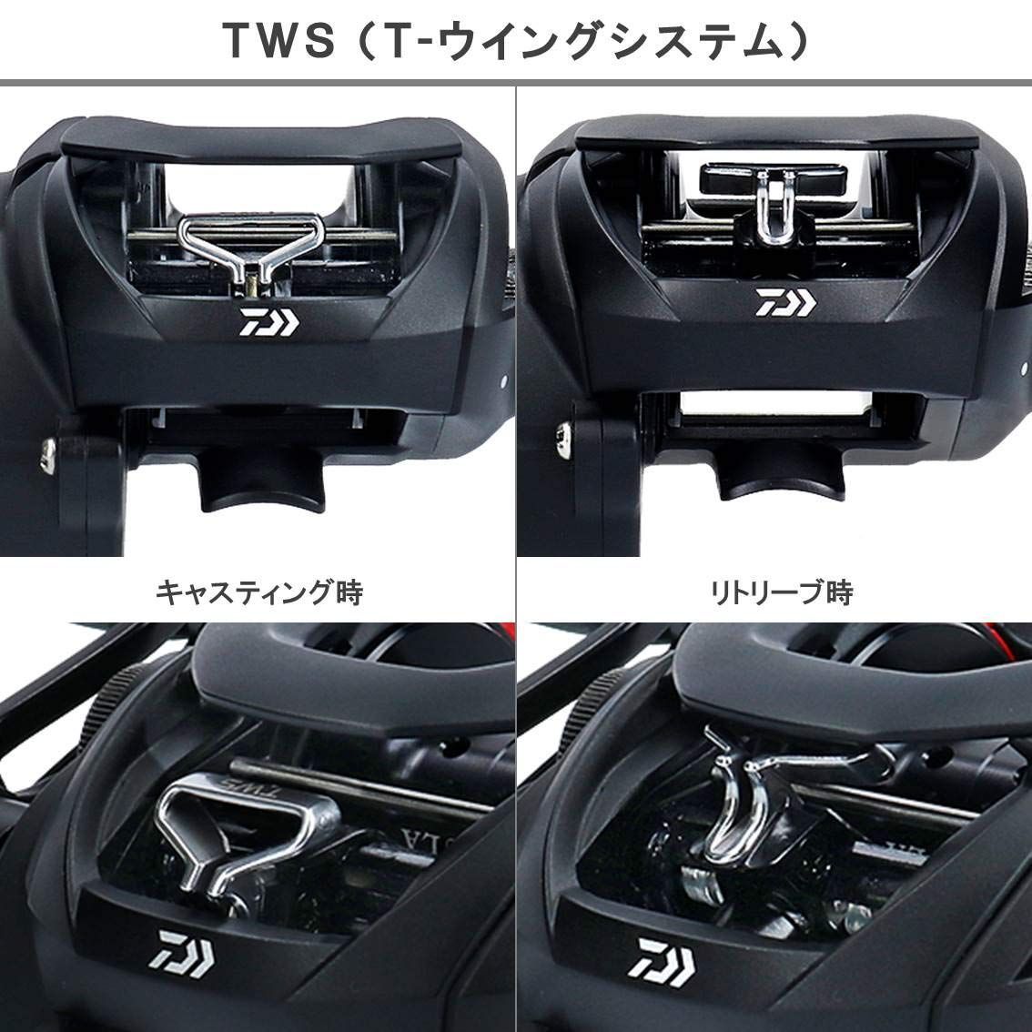 人気商品ダイワDAIWA ベイトリール 19 タトゥーラ TW 右/左ハンドル