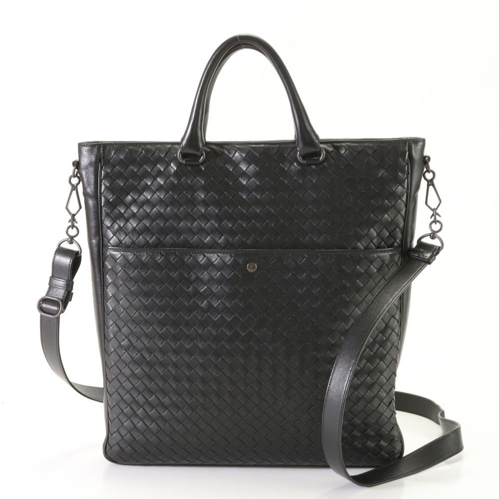 美品 ボッテガヴェネタ イントレチャート 編み込み レザー 2WAY  