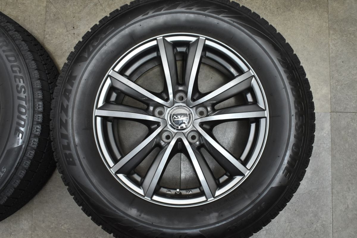 期間限定割引40%！ 程度良好品 Weds ニルヴァーナ 16in 6.5J 38 PCD114.3 ブリヂストン ブリザック VRX2 215 65R16 アルファード ヴェルファイア 30 20