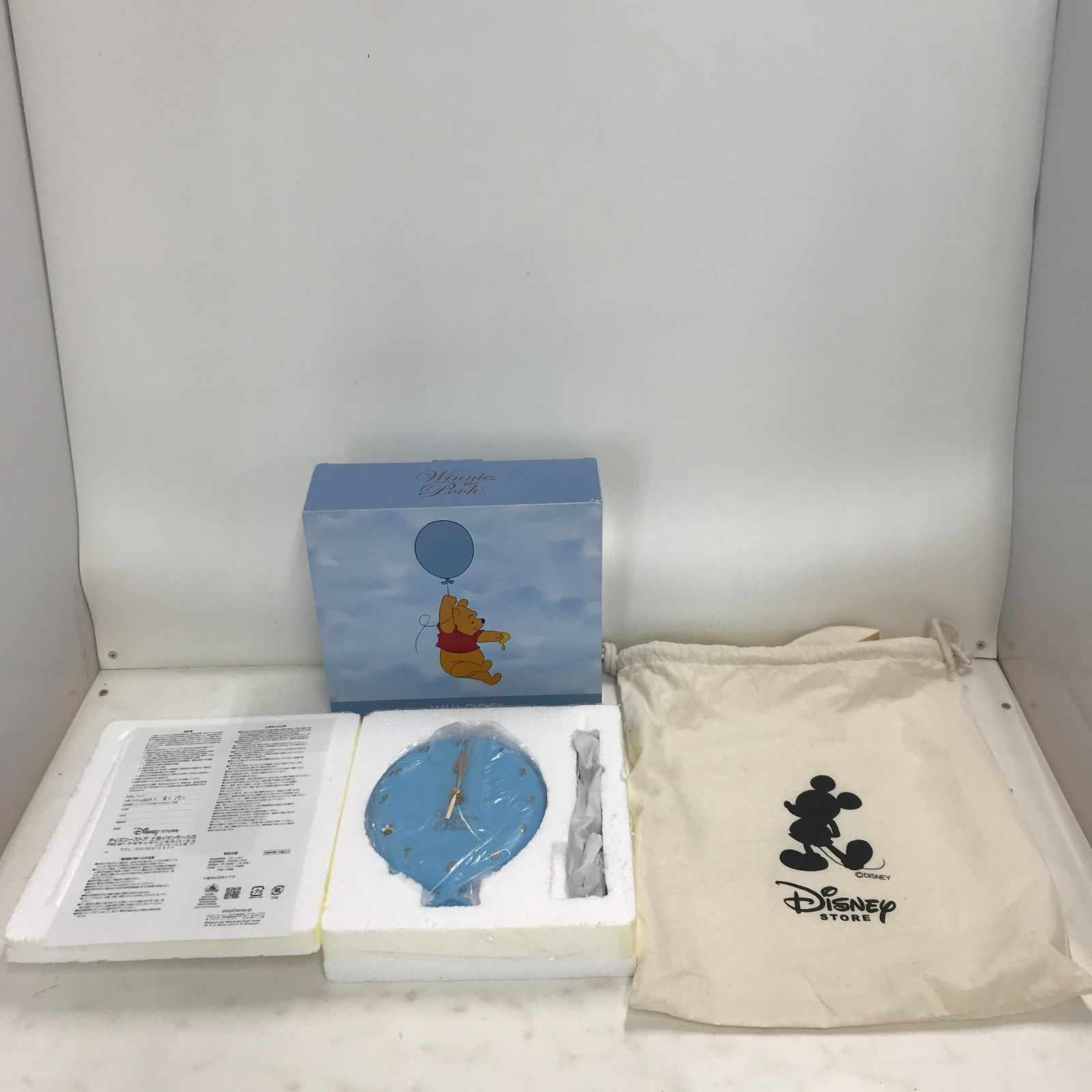 ディズニーストア くまのプーさん 掛け時計 風船