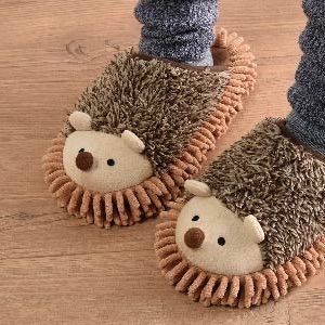 ふくろう お掃除モップスリッパ