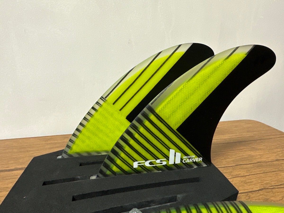 FCS II CARVER PC Carbon Tri Set Mサイズ トライフィン サーフィン