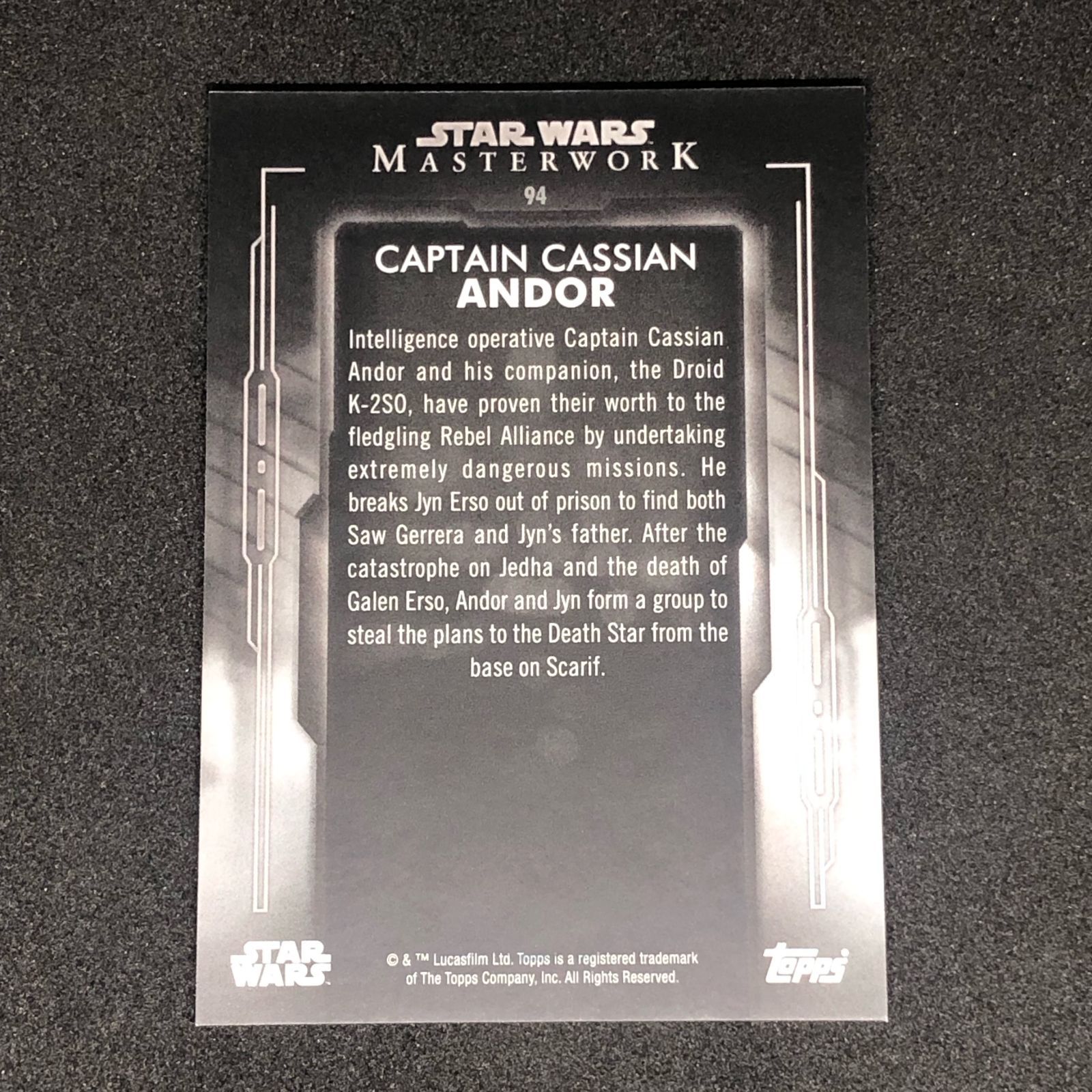 Captain Cassian Andor / キャシアン・アンドー 2020 Topps スター