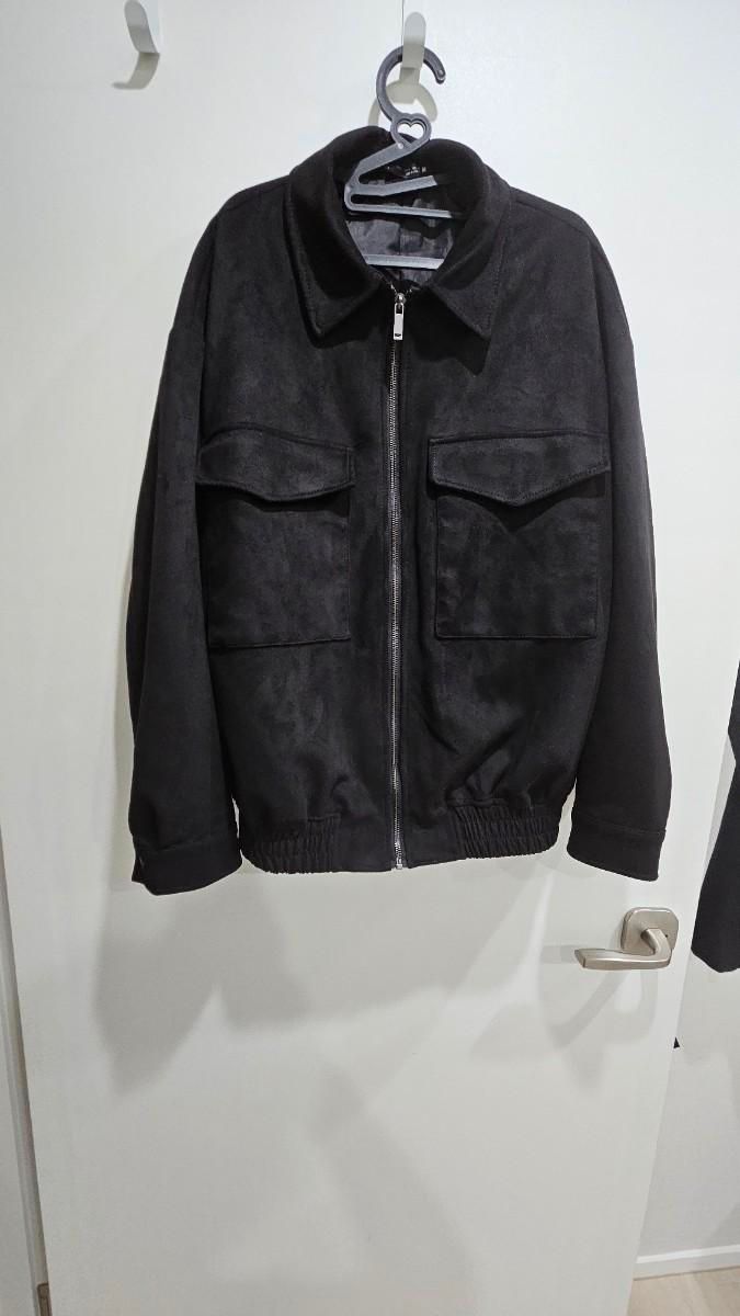 【雷市場（ポンジャン）商品韓国直送】ZARA(ザラ) 黒 ダブルポケット ブルゾン ジャケット