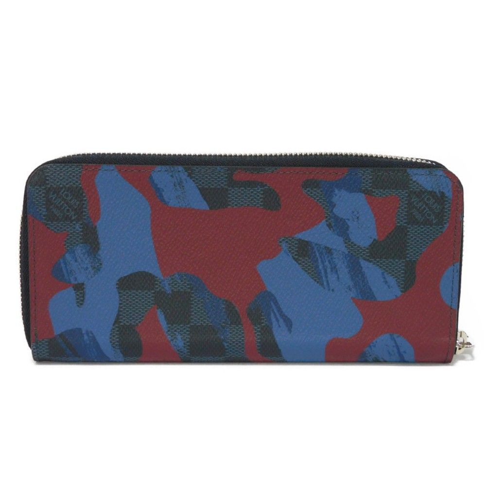 LOUIS VUITTON ヴィトン カモフラ ラウンドジップ N63290（LOUIS