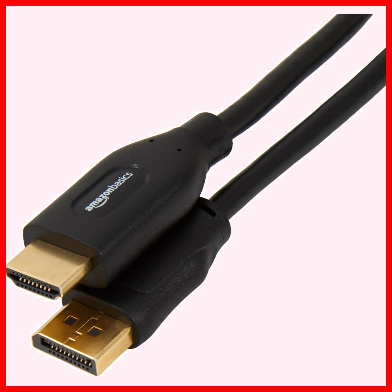 商品 HDMI 変換ケーブル - 4K 30Hz ディスプレイポート 単方向伝送 1.8m DisplayPort 10本セット ベーシック ブラック