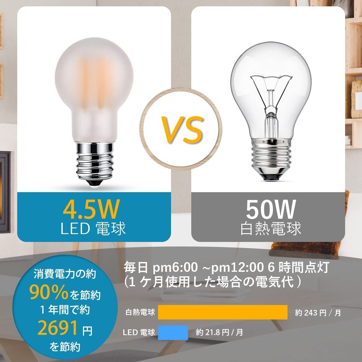 LED電球 E17口金 50W形相当 電球色 小形電球 広配光タイプ 4個セット ダウンライト 天井器具 密閉器具対応 調光器非対応 断熱材施工器具対  L2TsAT5aMD, 照明、電球 - convivialmc.com