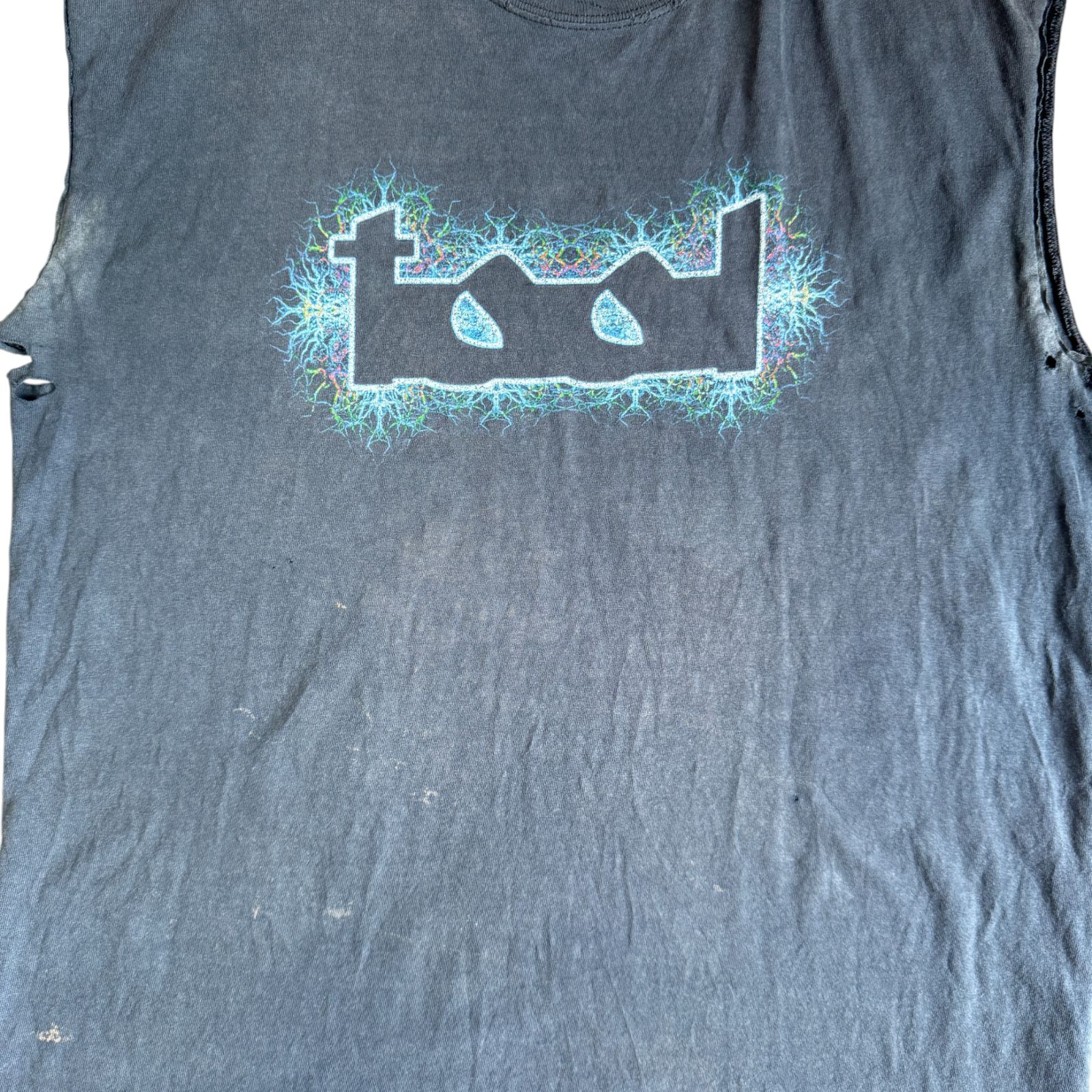 00s Y2K TOOL Lateralus フラクタル Tシャツ カットオフ 袖切り