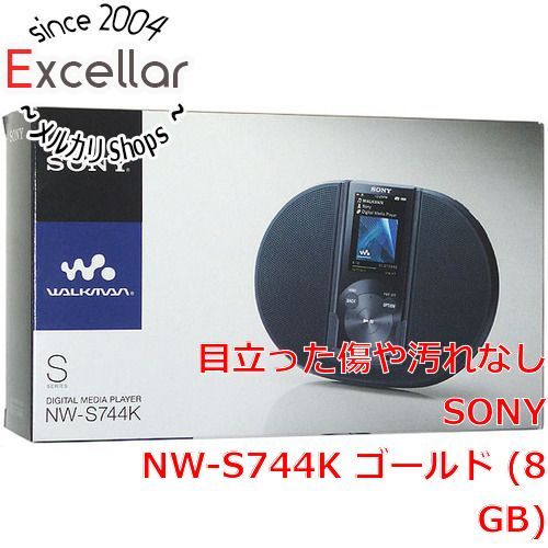 bn:0] SONYウォークマン NW-S744K ゴールド/8GB スピーカ付 美品 元箱