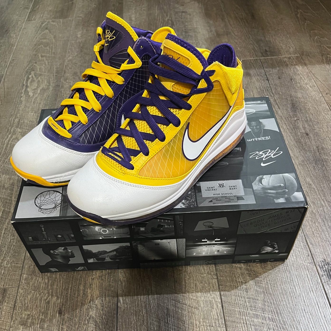 NIKE LEBRON 7 LAKERS MEDIA DAY CW2300-500 レイカーズ メディアデイ 