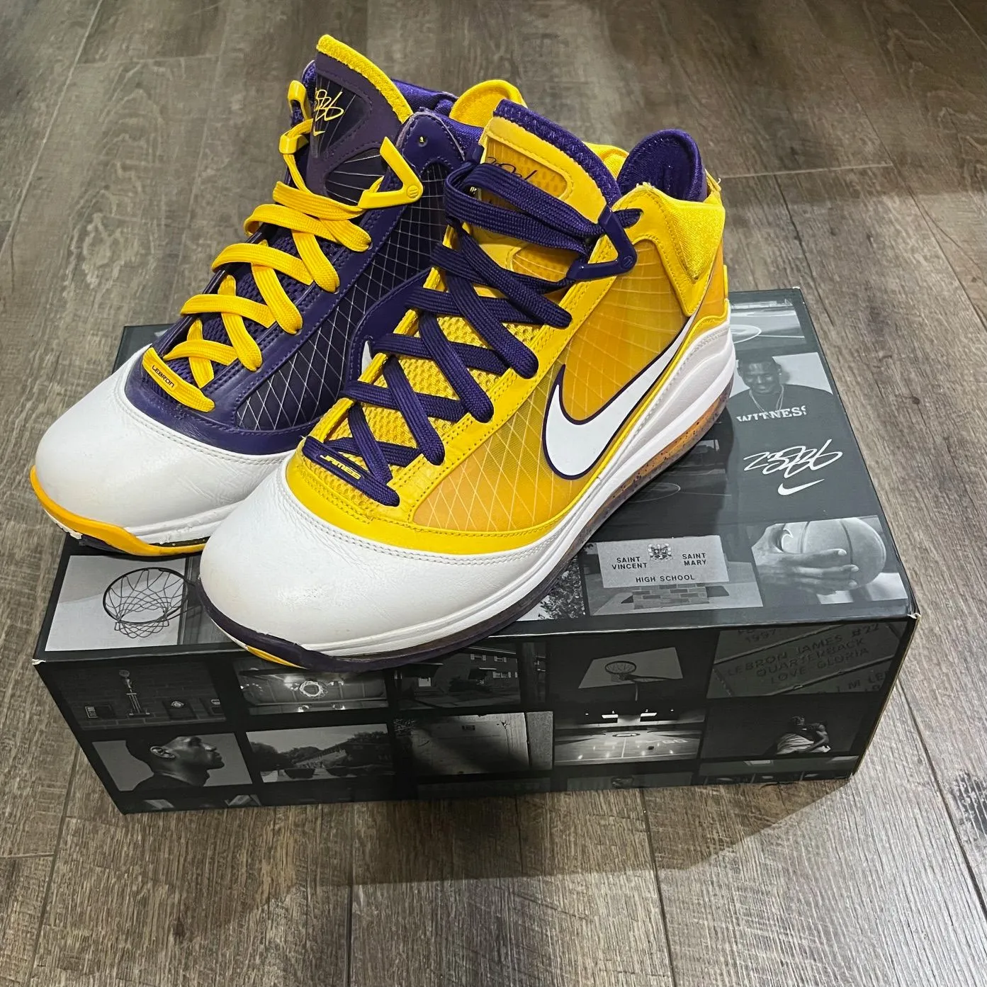 NIKE LEBRON 7 LAKERS MEDIA DAY CW2300-500 レイカーズ メディアデイ レブロン スニーカー ナイキ  27.5cm 62741A|mercariメルカリ官方指定廠商|Bibian比比昂代買代購