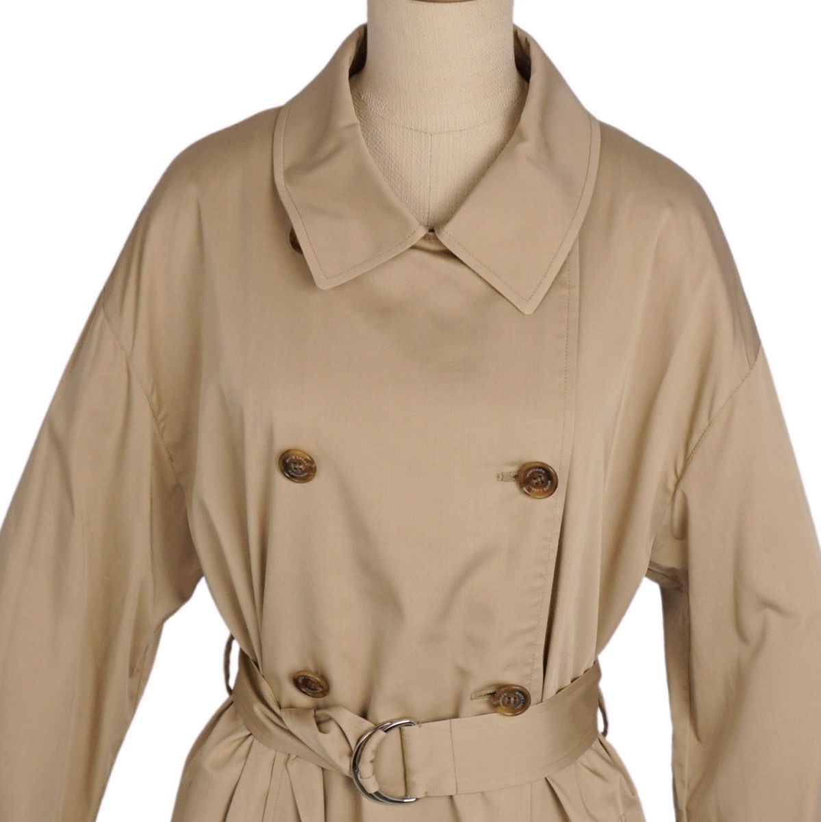 未使用 アクアスキュータム Aquascutum ベルト付き ロングコート スプ