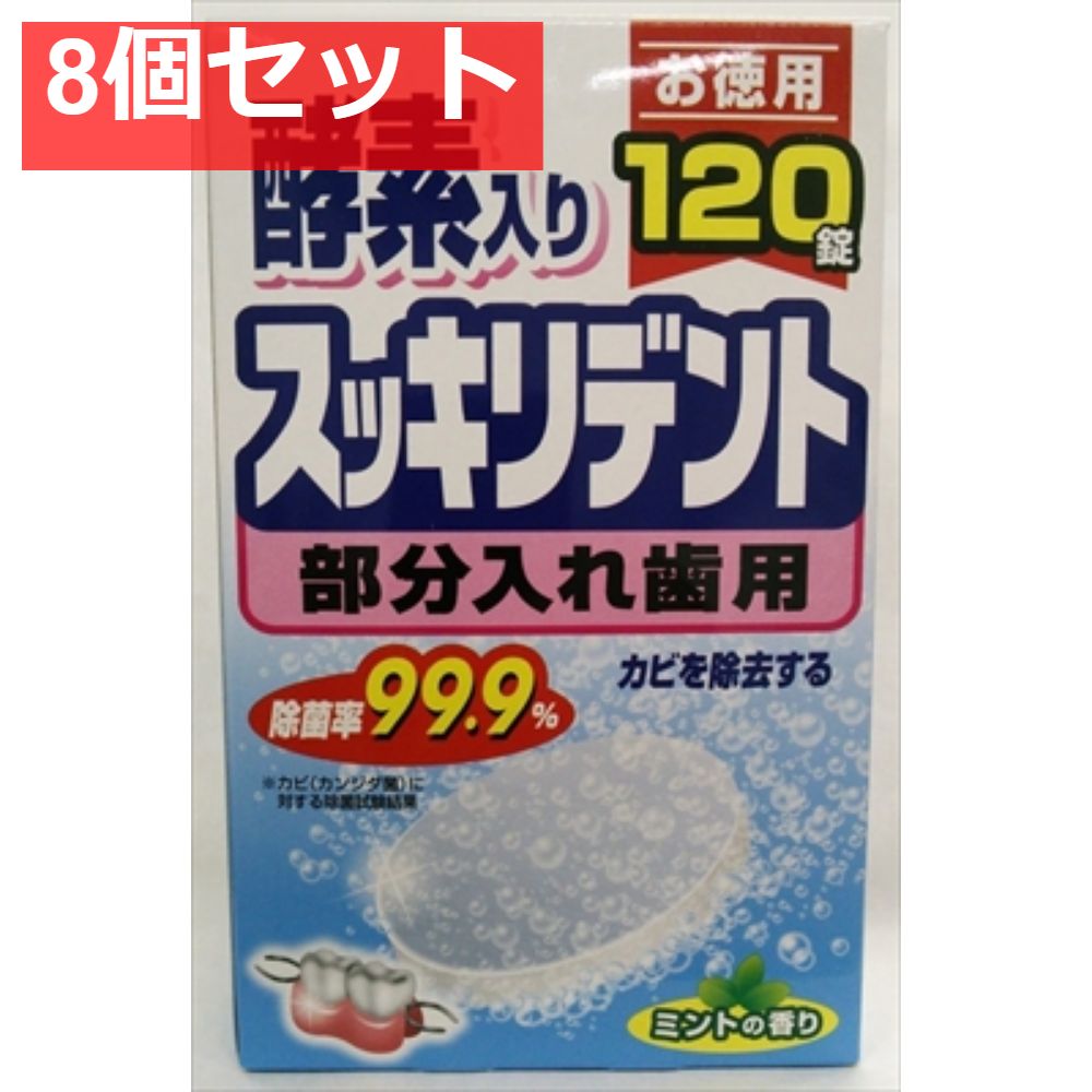 スッキリデント部分入れ歯洗浄剤 8個セット まとめ売り