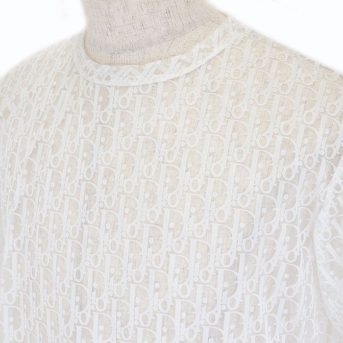 美品】 ディオール オブリーク トロッター ロゴ 総柄 シースルー