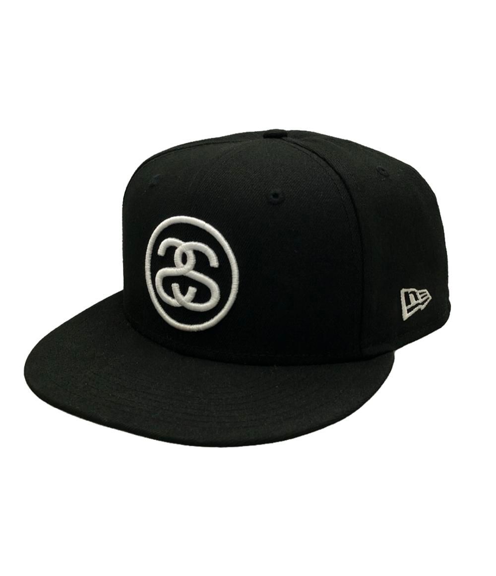 STUSSY×NEW ERA キャップ 7 5/8 ニューエラ 60.6cm 黒 カーキ