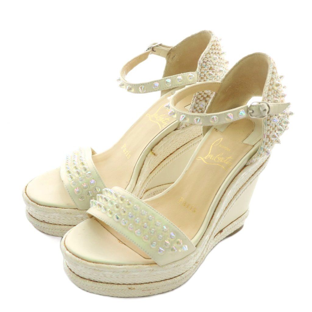 Christian Louboutin オープントゥ レッドソール 23.5 Christian