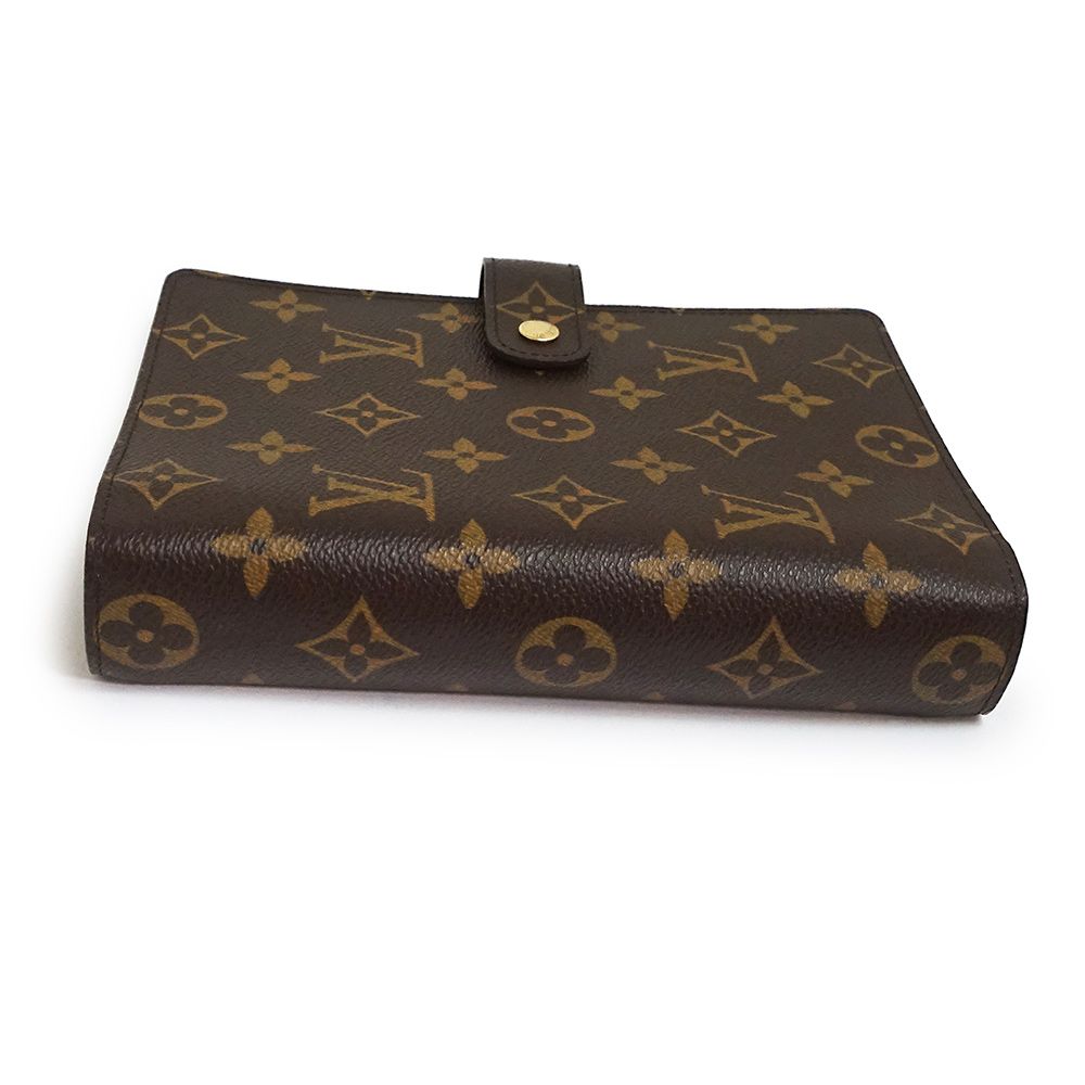 ルイ ヴィトン アジェンダ MM 手帳カバー モノグラム ブラウン 茶 ゴールド金具 R20105 LOUIS VUITTON（未使用 展示品） -  メルカリ