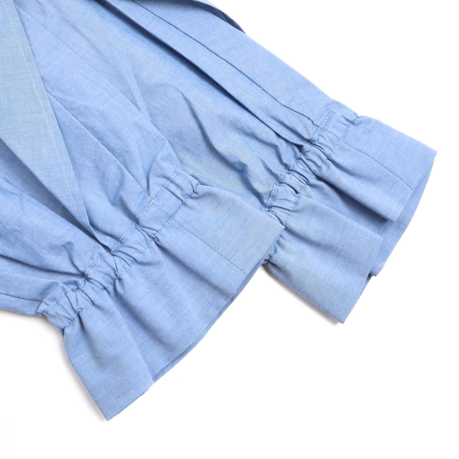 大人気商品❣️ near.nippon フリルブラウス NEAR.NIPPON フリル フレアスリーブ ブラウス 102-25 BLUE