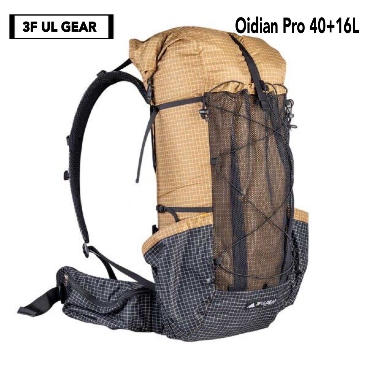 3F UL GEAR Qidian Pro 40 16L バックパック ベージュ ブラック