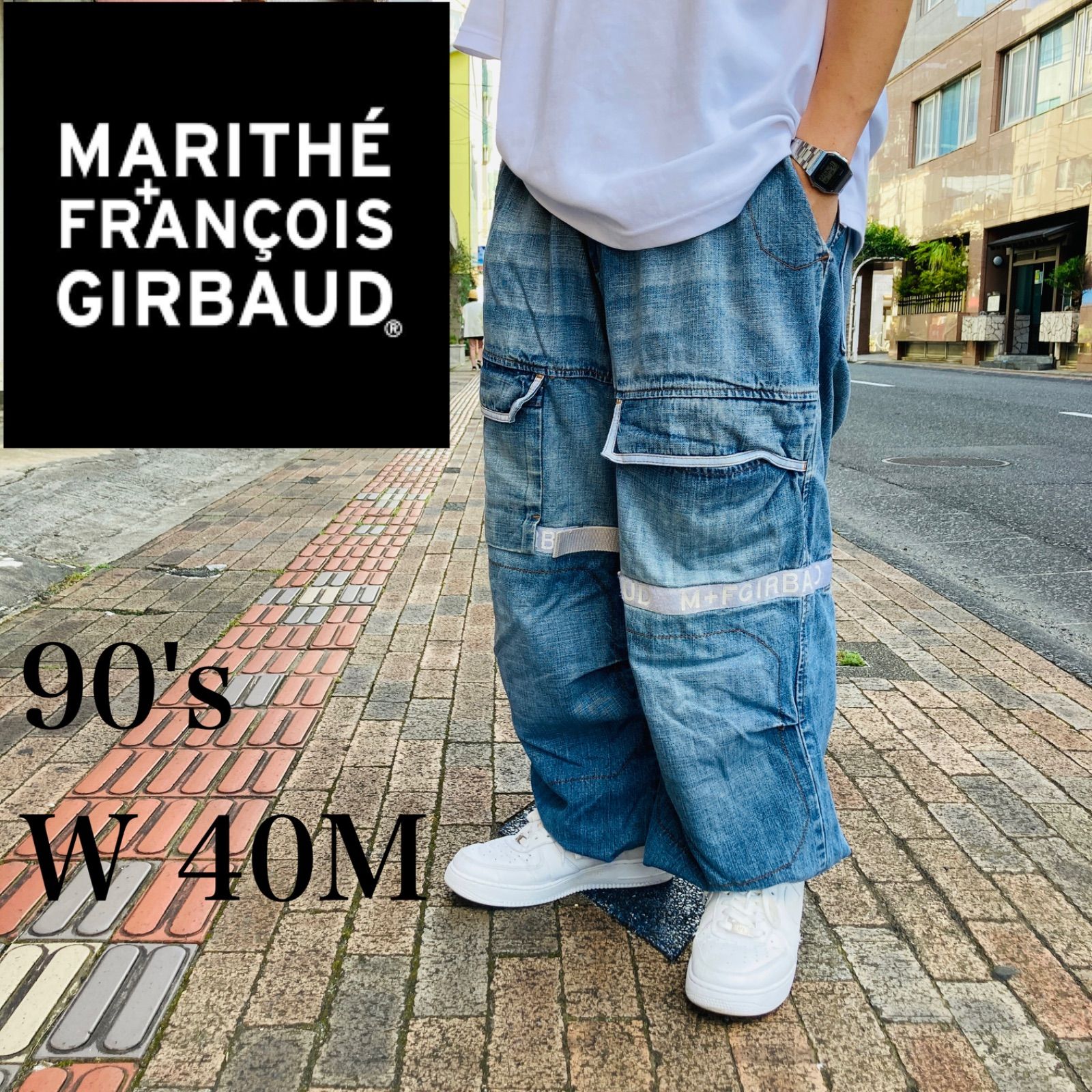 新作HOT MARITHE FRANCOIS GIRBAUD シャトルパンツ ワイド レア EKjLN