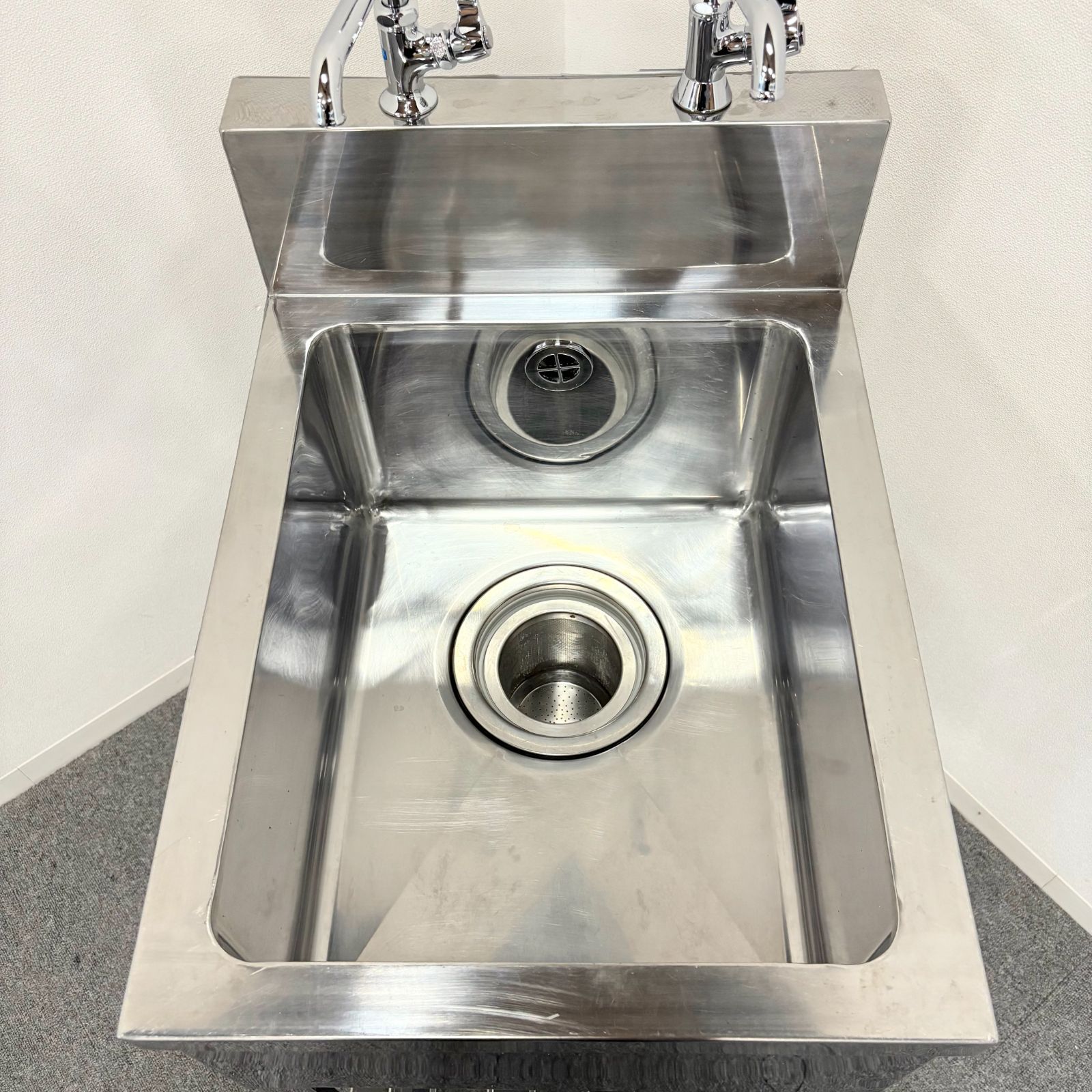 ステンレス1層シンク 流し台 業務用 厨房機器 1槽シンク/幅450mm×奥行600mm×高さ800mm/業務用/厨房機器/流し台