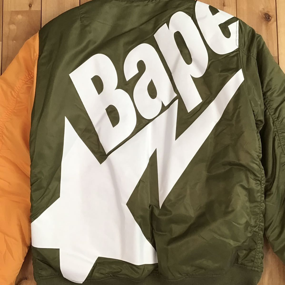 BAPE STA LOGO MA-1 Bomber Jacket Mサイズ a bathing ape star 