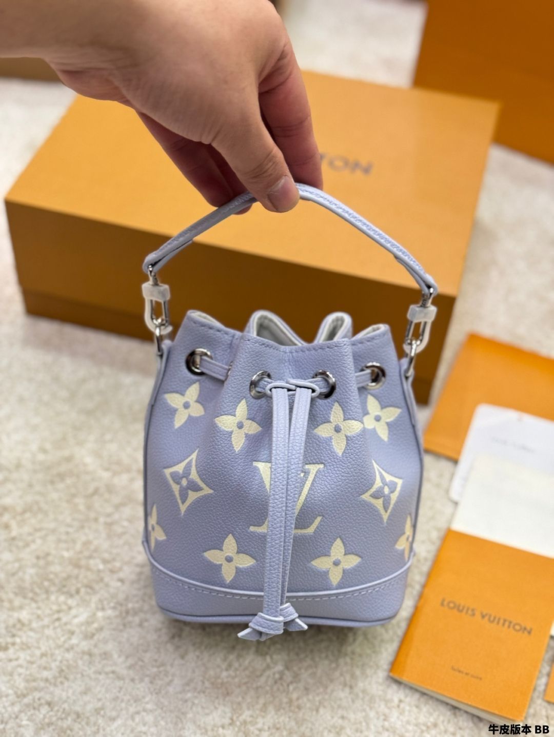 今日特価】Louis Vuitton New Nano Purple Bucket Bag - ルイ