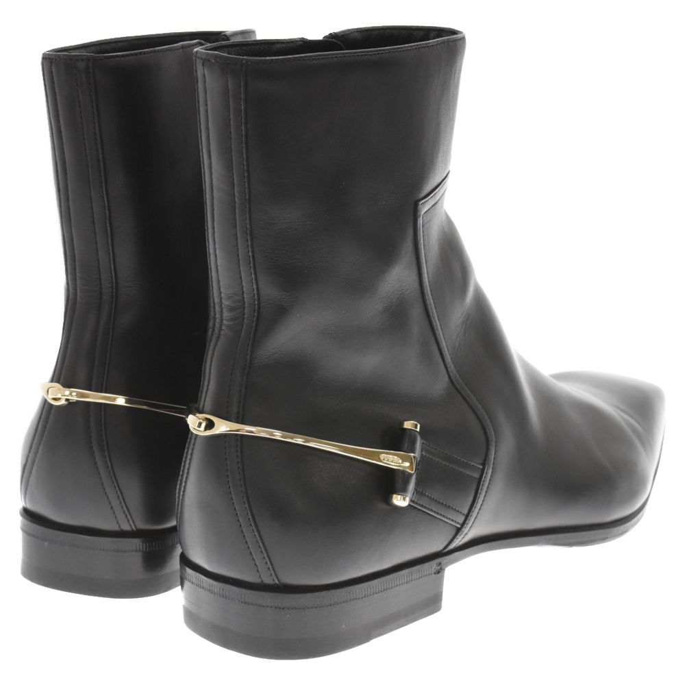GUCCI (グッチ) Side zip heel boots サイドジップレザーヒールブーツ