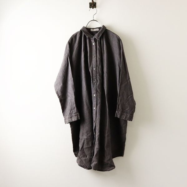 LIMITED】リネンストライプフレアチュニック | ONLINE SHOP