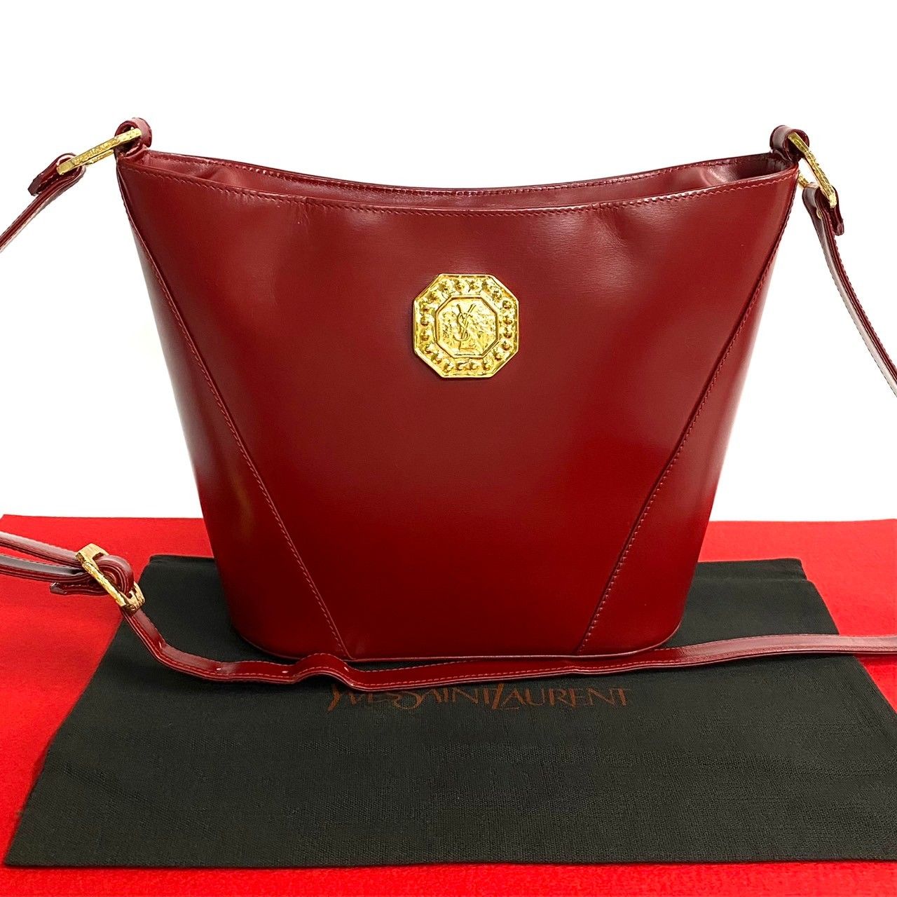 ほぼ未使用 YVES SAINT LAURENT イヴ・サンローラン YSL カサンドラ 