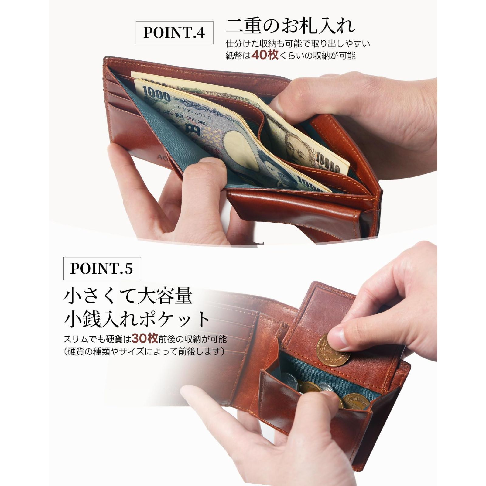 財布 メンズ 二つ折り財布 コンパクト 二つ折り ラウンド